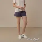 GIORDANO 女裝棉質運動短褲 - 89 灰巖紫