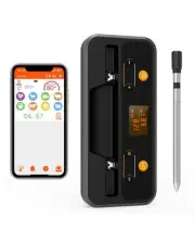 Smart Wireless Meat Thermometer Digital - Bluetooth Meat Thermometer for Gril...
