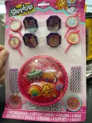 SHOPKINS CAKE DECORATING KIT (17pc) ~ Birthday Party Supplies Plastic Cupcake