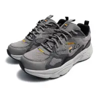 在飛比找momo購物網優惠-【FILA】男 慢跑鞋 運動鞋 老爹鞋 復古運動鞋-灰/黑(