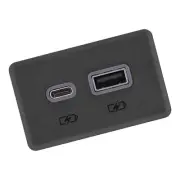 USB+Type-C Port Charge Receptacle Connector Fit for Chevrolet Silverado 13525889