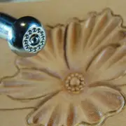 Leather Stamping Tool - J520 12-Seed Flower Center Stamp