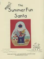Libby Sturdy Summer Fun Santa Nautical Sailor Captain Needlepoint & Guide