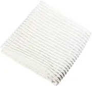 DECORNIJIA 1PC Sofa Pillowcase White Plush Cushion Cover for Home Car Sofa Use Solid Color Decorative Cloth Art Back Cushion Cover for Comfortable Support