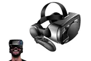 3D VR Glasses Headset Smart Virtual Reality Eyeglasses with Bluetooth Remote Control-Style 2