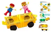 Magnetic Car Play Set with Action Figures for Kids Car Play Set&Action Figures