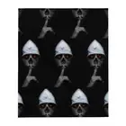 Evil Lurks Shh Man Throw Blanket