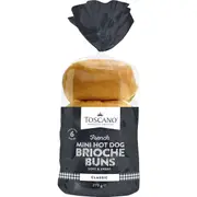 Toscano Mini Hot Dog Brioche Buns 6 pack