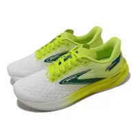 在飛比找momo購物網優惠-【BROOKS】競速跑鞋 Hyperion 男鞋 白 黃 綠