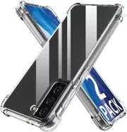 For Samsung Galaxy S22+/Ultra/Note20 Soft Clear Case With Glass Screen Protector