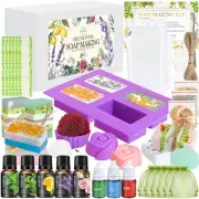 Soap Making Kit, Soap Making Kit for Adults - Shea Butter & Glycerin Base, Mo...