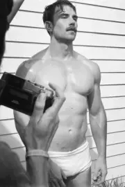 [M047] Handsome Man Cute Model Showing Off Body Male Physique Photography