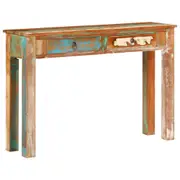 Console Table 110x30x75 cm Solid Wood Reclaimed vidaXL