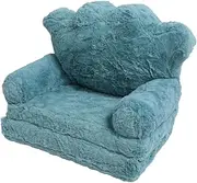 Kids Sofa Couch, Flip Out Couch Cute Green Fold Out Soft for Kindergarten (2 Layers)