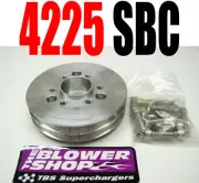 BLOWER SHOP 4225 2 V ACCESSORY SUPERCHARGER PULLEY WITH BOLTS SMALL BLOCK CHEVY