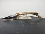 Large Perfect Smokey Obsidian Handmade Stone Knife By Top 10 Artist Kenny Hull