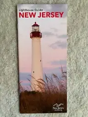 New Jersey Lighthouse Guide Brochure Map Shore Vacation History TRAVEL HISTORY