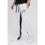 Mens Ash Grey Slim Official Gusset Joggers