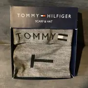 Tommy Hilfiger Men's Hat & Scarf Set Gray One Size MSRP $98.00
