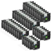 TZE-211 TZe211 Compatible 1/4" (0.23") Laminated Tape for Brother P-Touch 40Pack