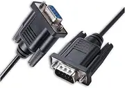 D-sub 9 Pin DB9 Male to DB9 Female RS-232 Serial PC Link Communication Cable for Abl-ex M-II Series UPS(1.8M)