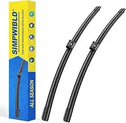 2 Factory Wiper Blades Replacement For 2015-2022 Mercedes-Benz C300/2016-2018 Mercedes-Benz C350e Original Equipment Windshield Wiper Blades Set 22"+22" (Set of 2) Top Lock