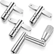Drum Keys, 3-Pack Drum Tuning Key with Continuous Standard Motion Speed Key, Universal Drum Key Keychain Tuner Percussion Hardware Tool, Sturdy Drum Key Turner Fit for Drum Kit Drum Key Set