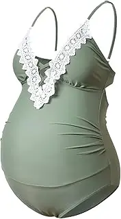 [Bhome] Maternity Lace Swimsuits One Piece Bikini Pregnancy Swimwear Bathing Suit