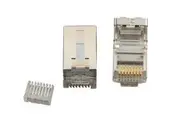 Cabac High Quality Modular Plug RJ45 8P8C Cat6 2 Piece STP 50 Pack