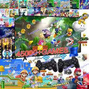 4K HDMI 45000+ Pre-Load Retro Game Stick Console 2X Wireless Controller Video