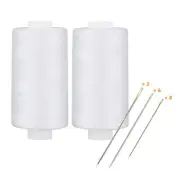 All Purpose Thread Polyester 400 Yards (2 White) 2 white