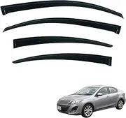 OAD4X4 Weathershields Compatible with Mazda 3 BL Sedan 2009-2013, Weather Shields Window Visors Wind Deflectors Sun Rain Guard 4PCS Set