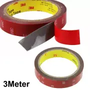 3Meter Automotive Acrylic Plus Double Sided Attachment Tape Car Auto Truck Van