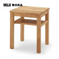 在飛比找PChome24h購物優惠-節眼木製桌邊凳/板座/橡木(大型家具配送)【MUJI 無印良