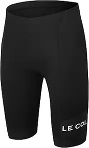 [LE COL] Men’s Sport Waist Shorts | High Waisted Cycling Shorts | Padded Chamois Bike Pants with Gel Inserts