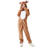 在飛比找Yahoo奇摩拍賣-7-11運費0元優惠優惠-下殺圣誕節小鹿裝扮連體衣cosplay馴鹿麋鹿動物成人男女節