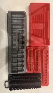 Snap-On ™ Standard And Metric Magnetic Socket Tray Organizers And Wrench Racks