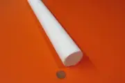 Teflon PTFE Virgin White Rod 1 3/4" (1.75) Diameter x 36" Long, 1 Unit, Extruded