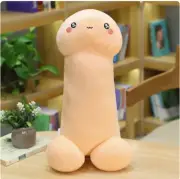 90cm Trick Penis Plush Soft Simulation Boy Dick Plushie Penis Pillow White C