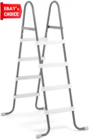 Above Ground Pool Ladder 48" Steel Frame 300lb Capacity Accessory Only