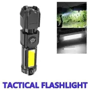 Waterproof USB Rechargeable LED Tactical Flashlight Torch Super Bright Zoomable