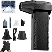 Ac-27 Air Duster, Compressed Air Duster, Turbo Jet Blower, 2025 Upgraded Super Power Electric Cordless Turbo Fan, Rechargeable High-Speed Air Blower for Computer, Keyboard, House(8000-3)