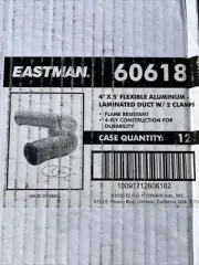 Eastman 60618 Aluminum Dryer Vent Flexible 4”x5ft Qty 12