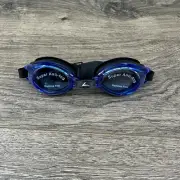 Leader Swimming Goggles Blue Black OSFM Aquatic Adjustable