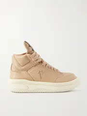 [Rick Owens] Rick Owens - + Converse Turbowpn Leather High-top Sneakers - Beige - US 9 US 9 Neutrals