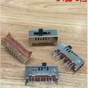 10pcs Slide Switch 14Pins 6 Position 2P6T Contact Type DC 50V 0.5A DP3T SS-26E02