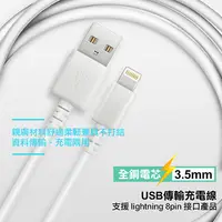 在飛比找PChome24h購物優惠-For iPhone Lightning 8 pin USB