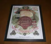 CHRISTIAN MOERLEIN BREWING COMPANY FRAMED COLOR AD PRINTS - YOUR CHOICE