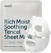 KLAIRS Rich Moist Soothing Tencel Sheet Mask, 1ea/ 25ml, 0.03 kg Pack of 1