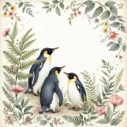 Penguins Decoupage Rice Paper For Ornament-Wood Art A4 1 Sheet